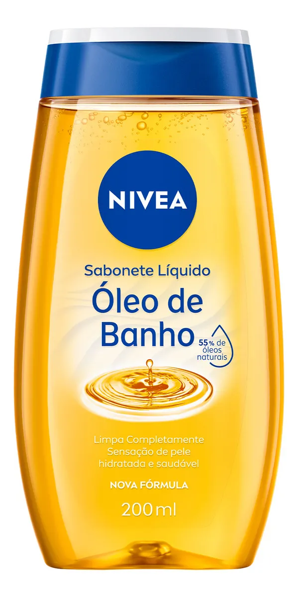 NIVEA Sabonete Líquido Corporal Óleo De Banho 200ml