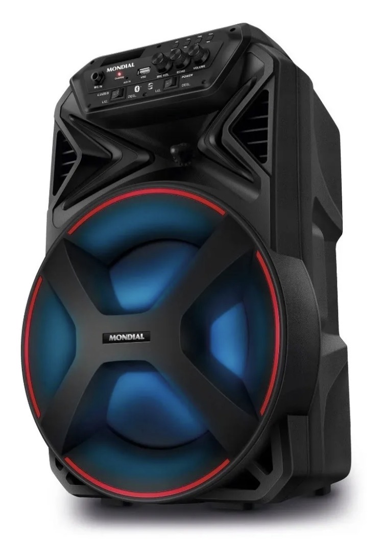 Caixa De Som Amplificada Bluetooth 250w Cm250 Cor Preto Mondial